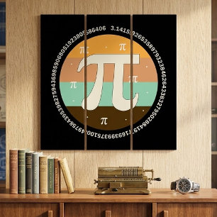 3.14 National Pi Day Design - Pi Day Gift Idea Triptych