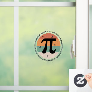 3.14 National Pi Day Design  - Pi Day Gift Idea Window Cling