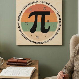 3.14 National Pi Day Design - Pi Day Gift Idea Wood Wall Art