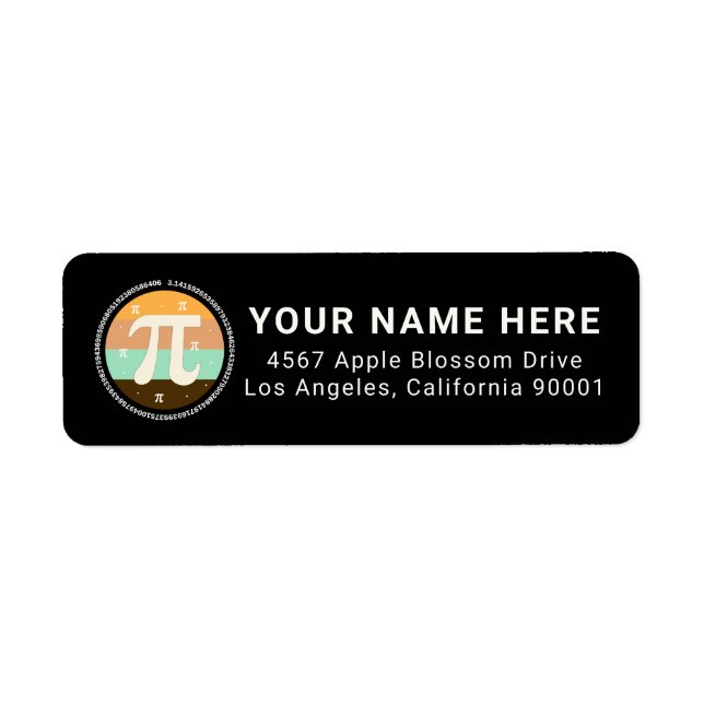 3.14 National Pi Day Design  - Pi Day Gift Label (Front)