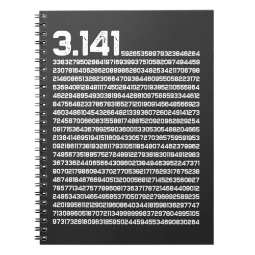 314 Pi Day Math Irrational Number Pi Notebook