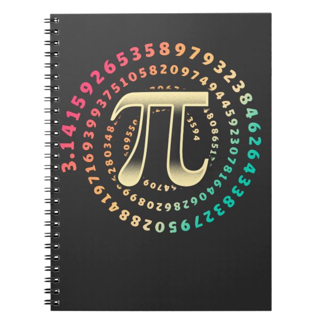 3.14 Pi Day Number Symbol Math Irrational Number P Notebook (Front)