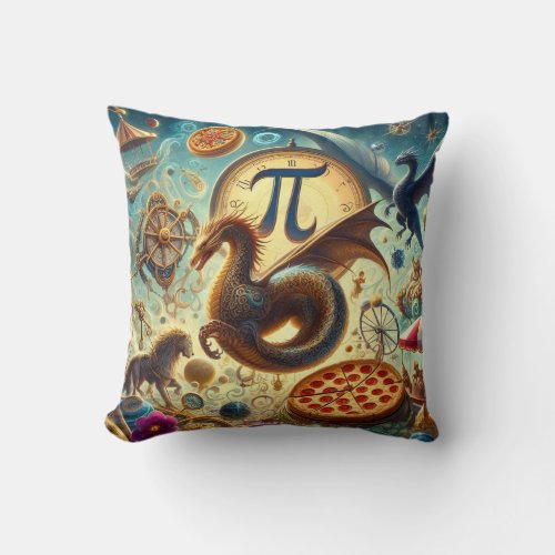 314 PI Day Pie Day Pi Symbol For Math Lovers and  Throw Pillow