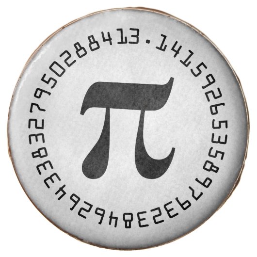 3.14 Pi Mathematical Constant Chocolate Covered Oreo (Front)