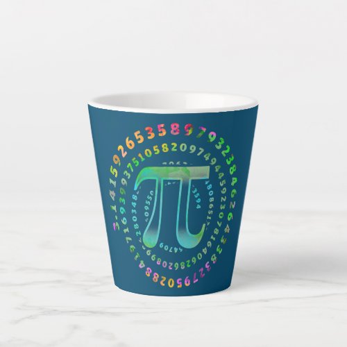 3 14 Pi Mathematics Physics Irrational Number  Latte Mug