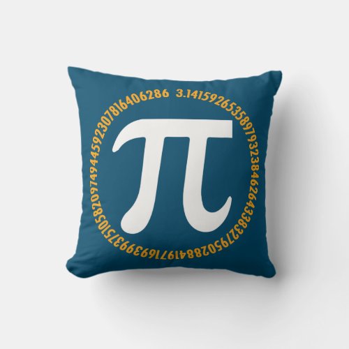 3 14 Pi Symbol Ratio Pi Day for Math Science Throw Pillow