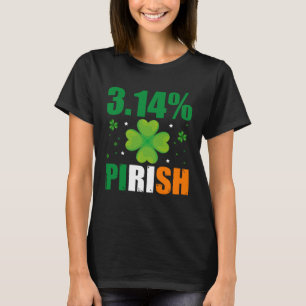 3 14 Pirish  St Patrick s Math Geek Irish Math Tea T-Shirt