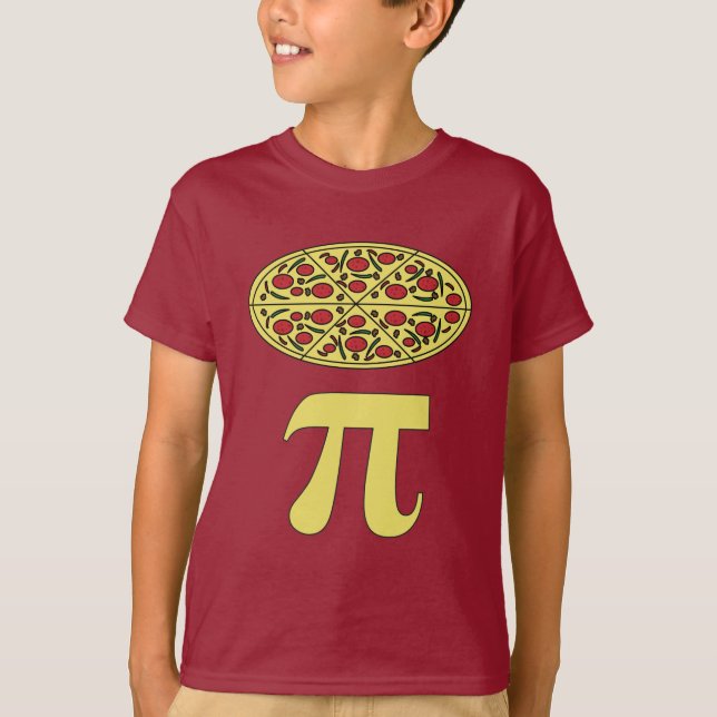 3.14 Pizza Pie Pi Pun Funny Math Joke T-Shirt (Front)