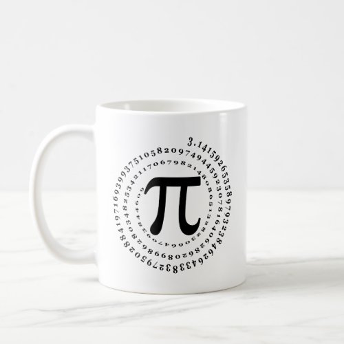 314 Spiral Number Math Science Pi Day Coffee Mug