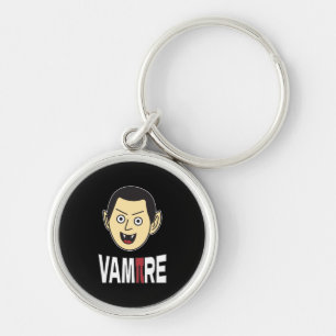 3.14 Vampire Pi Pun Funny Math Joke Keychain