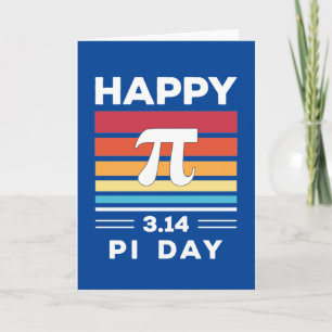 3.14 Vintage Sunset Happy Pi Day Card