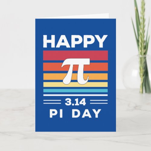 314 Vintage Sunset Happy Pi Day Card