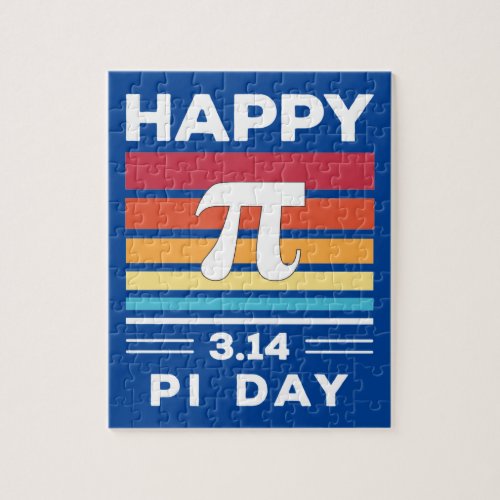 314 Vintage Sunset Happy Pi Day Jigsaw Puzzle