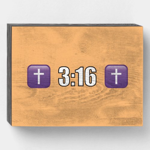 316 Jesus Christ Wooden Box Sign