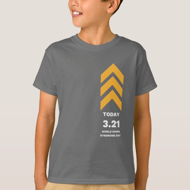 3.21 Down Syndrome Awareness Kids' T-shirt (Front)