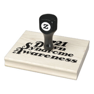 3-21 World Down Syndrome Awareness Rubber Stamp