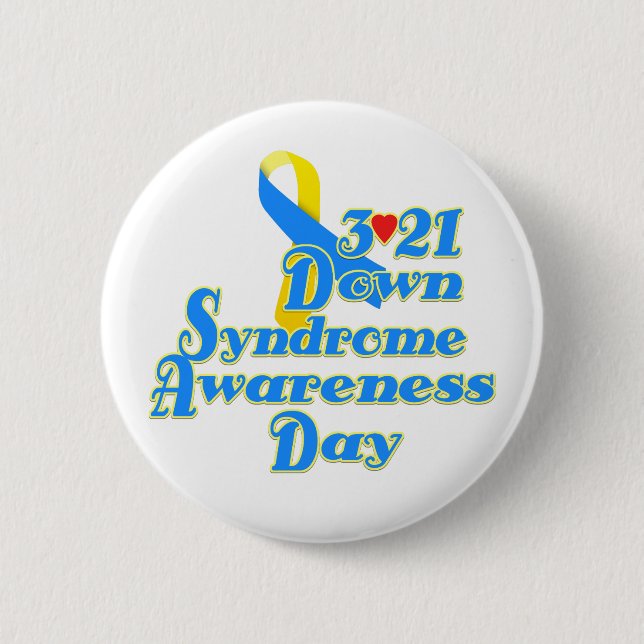 3-21 World Down Syndrome Day Button (Front)