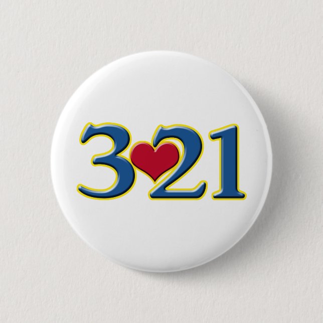 3-21 World Down Syndrome Day Pinback Button (Front)