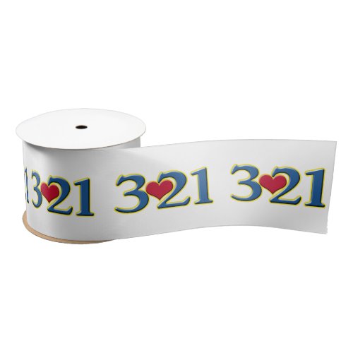 3_21 World Down Syndrome Day Satin Ribbon