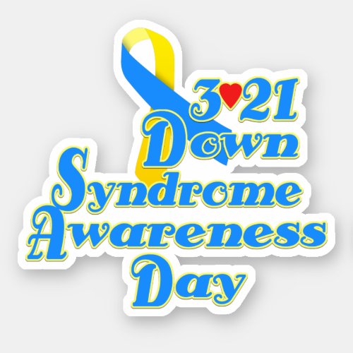 3_21 World Down Syndrome Day Sticker