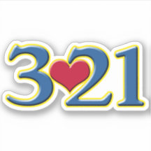 3-21 World Down Syndrome Day Sticker