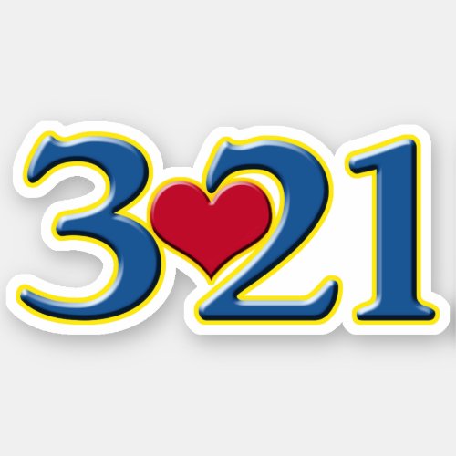 3_21 World Down Syndrome Day Sticker