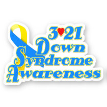 3-21 World Down Syndrome Day Sticker
