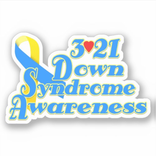 3_21 World Down Syndrome Day Sticker