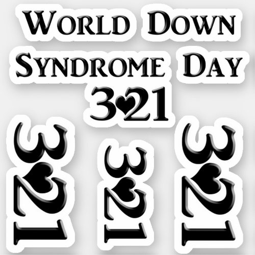 3_21 World Down Syndrome Day Sticker