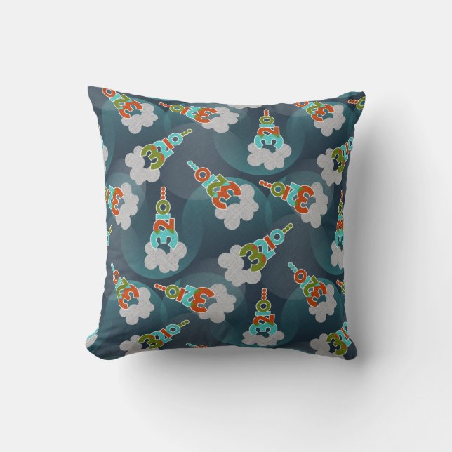 3... 2... 1... Liftoff! Throw Pillow (Front)