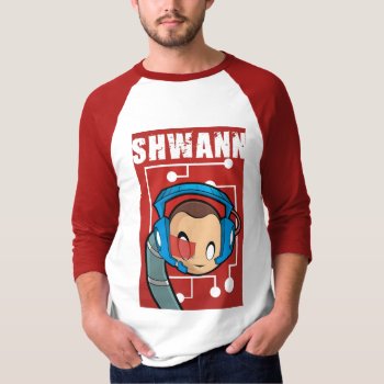 3/4-sleeve Shwann Jersey T-shirt by jbergerud at Zazzle