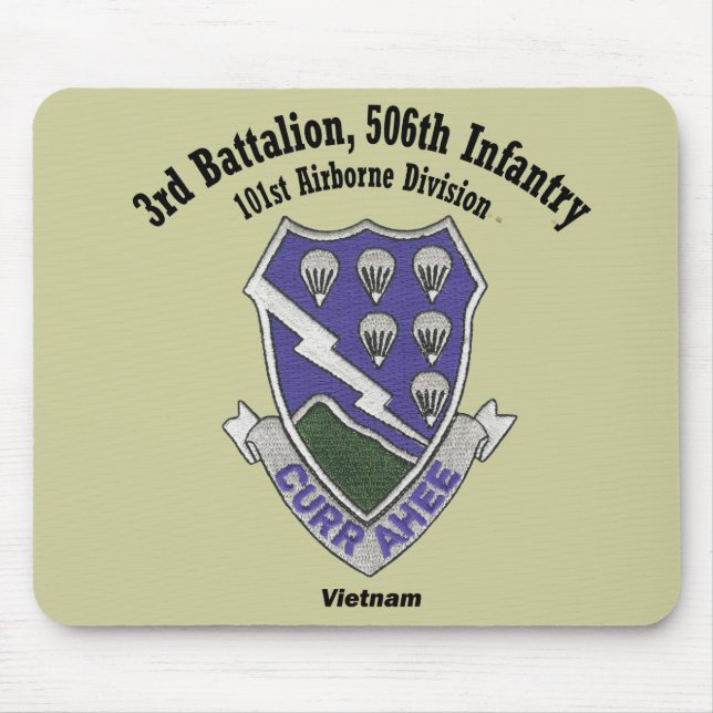3-506th Mouse Pad - Vietnam (Front)