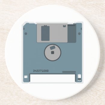 3.5 Floppy Disk Coaster (back Of Disk) by DryGoods at Zazzle