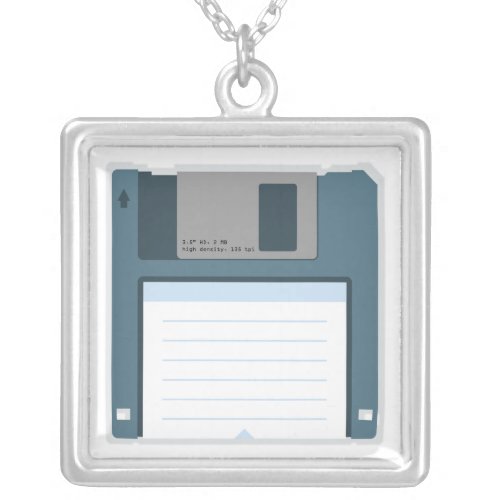 35 Floppy Disk Necklace front of disk