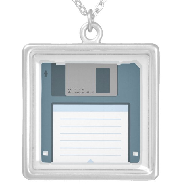 3.5 Floppy Disk Necklace (front of disk) (Front)