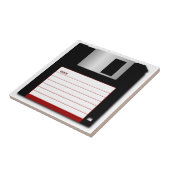 3.5 inch Floppy Diskette old vintage computer disk Ceramic Tile (Side)