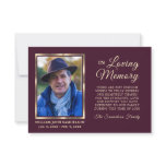 3.5"x5" Sympathy Funeral Memory THANK YOU Photo 3.5"x5" Sympathy Funeral Memory THANK YOU Photo