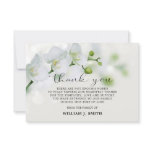 3.5"x5" Sympathy White Orchids THANK YOU 3.5"x5" Sympathy White Orchids THANK YOU