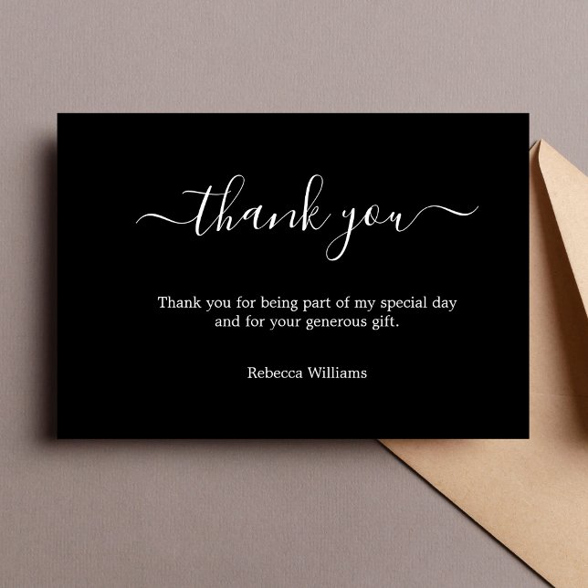 3.5"x5" Thank You Birthday Thank You Note Card (Creator Uploaded)