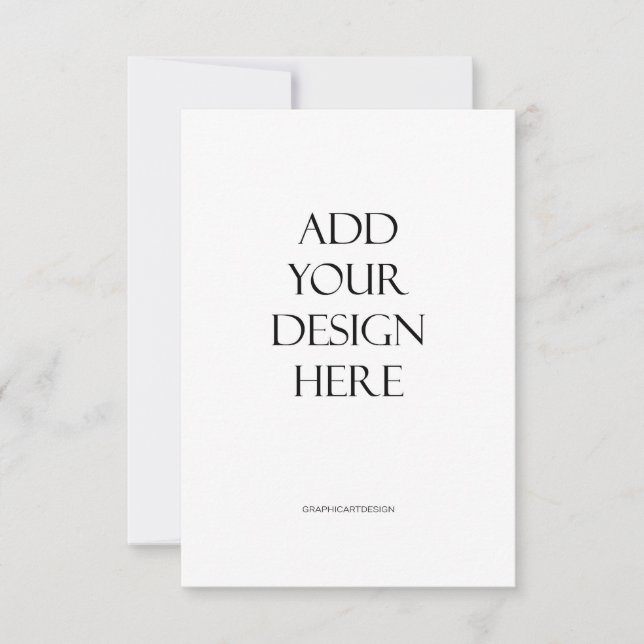 3.5"x5" Vertical Card Printing Upload Your Design (Front)