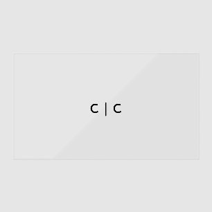 3.5" x 2.0" Business Card Clear Business Cards