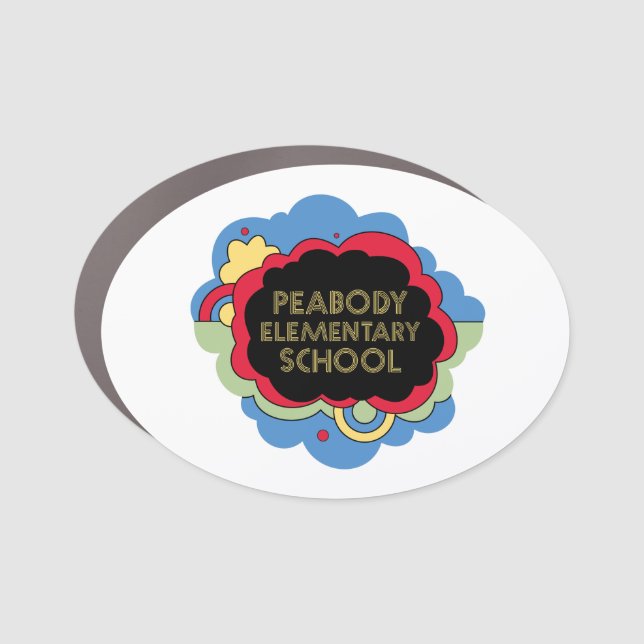 3.5" x 2.5" Oval Car Magnet (Front)