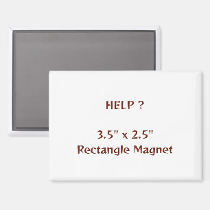 3.5" x 2.5" Rectangle Magnet