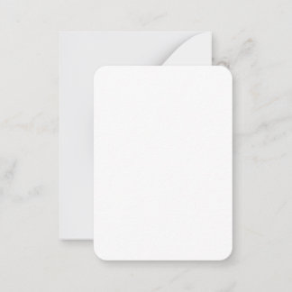 3.5" x 2.5" Rounded Corner Note Card & Envelope