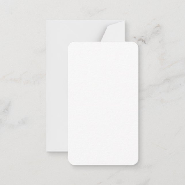 3.5" x 2" Rounded Corner Note Card & Envelope (Front)