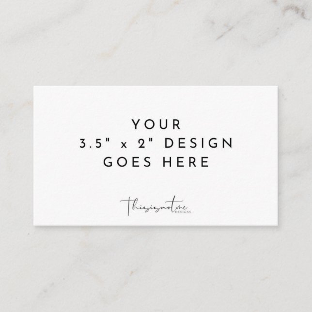 3.5 x 2" Template Flat Place Card (Front)