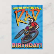 3.5 X 5 BMX Birthday Invitation