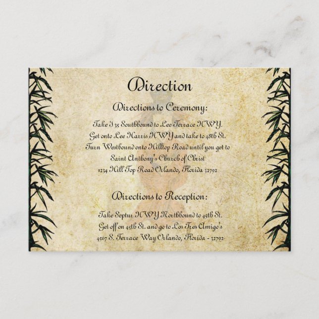 3.5 x 5 Direction Card Geisha (Front)