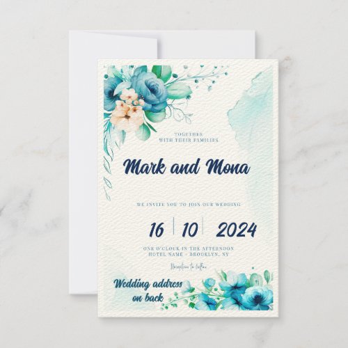 35 x 5 Flat Save The Date Card