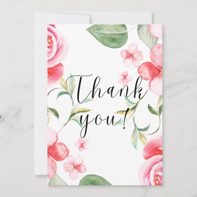 3.5" x 5" Flat Thank You Card (Front)